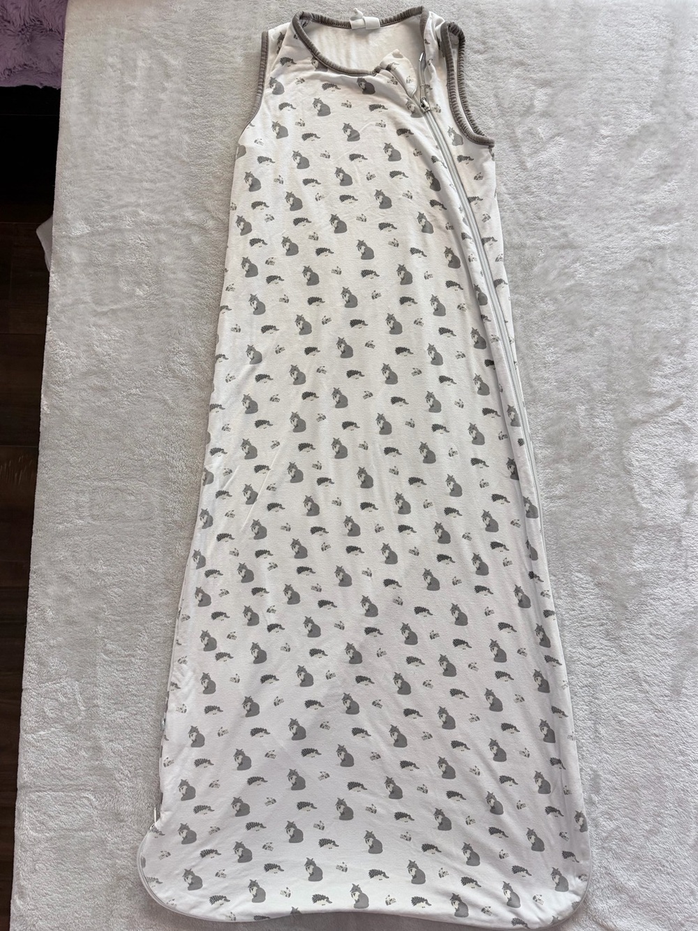 Kyte Baby Bamboo Sleep Sack Woodland Fox Hedgehog 0.5 TOG Large